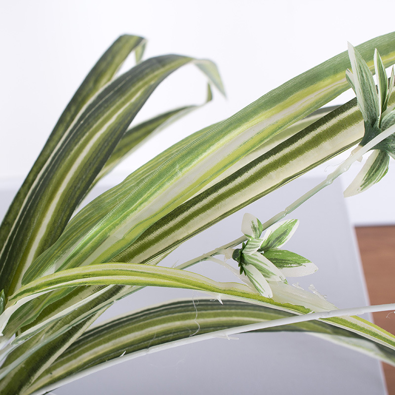 Hierba artificial colgante orquídea hierba pequeña maceta paisaje decoración pequeña planta adornos al por mayor ventas directas de la fábrica