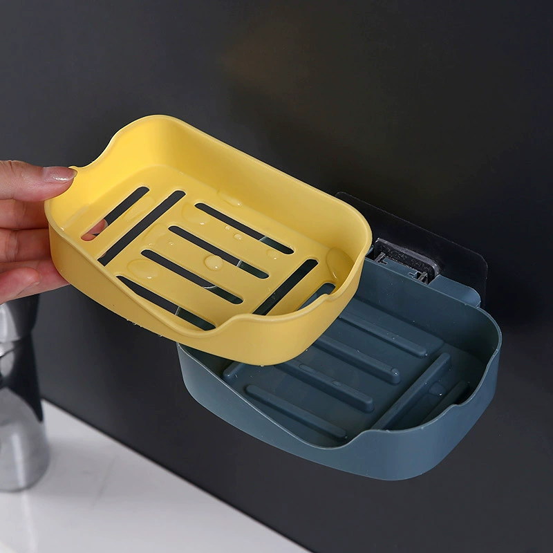 Powerful drying rack, double-layer two-color soap holder, no trace