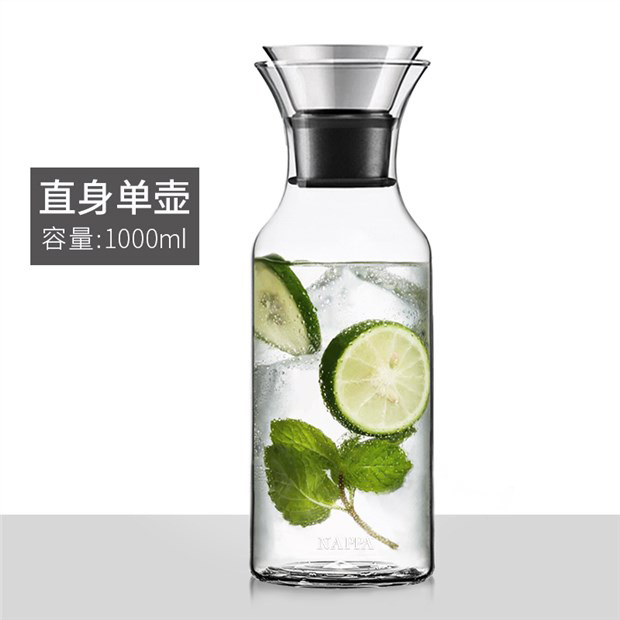 Botella de agua fría de vidrio ruoli botella de agua de limón doméstica jugo de gran capacidad