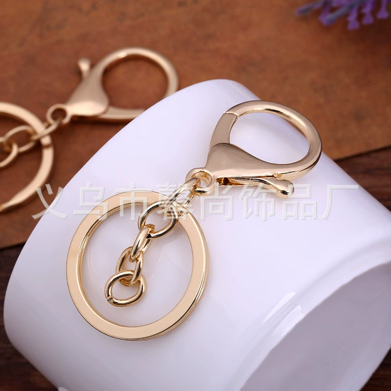 Профессиональный металлический брелок из трех частей с пряжкой-лобстером, брелок, набор из трех частей