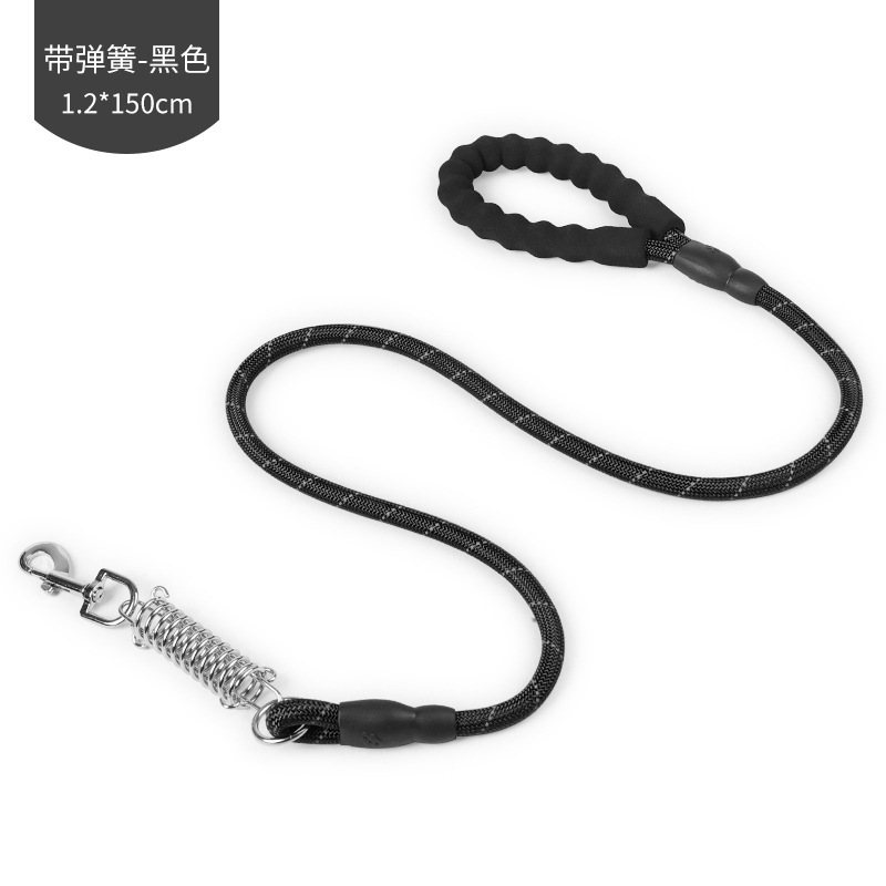 EVA reflectante buffer a prueba de explosiones suministros para mascotas cuerda de tracción de primavera cuerda redonda correa de tracción para mascotas ventas directas de fábrica