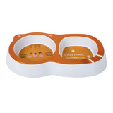 Spot оптовая одежда Pippi Pet Cat Cat Belle Cat Curtened Cartoon Bound Pet Double Bowl Dog Bowl