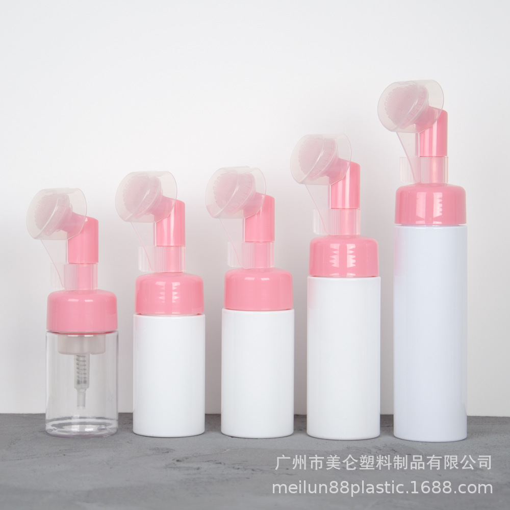美仑塑品 PET心形硅胶按摩刷头泡沫泵瓶42牙80/100/120/150/200ml