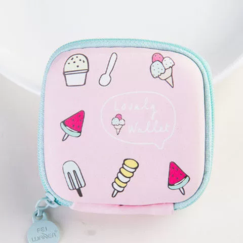 Наушники, маленькая милая коробочка для хранения, свежий organizer bag, cartoon кардхолдер