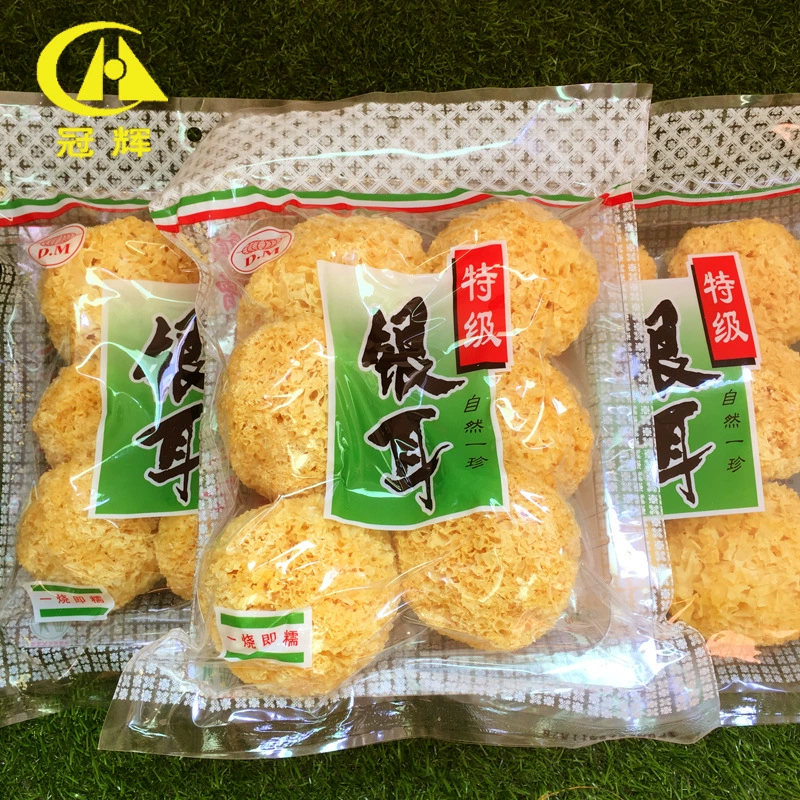 Тремелла сухие товары белый гриб оптом уродливые уши восковые уши снежное ухо происхождение прямые поставки Gutian происхождение прямые 500 г