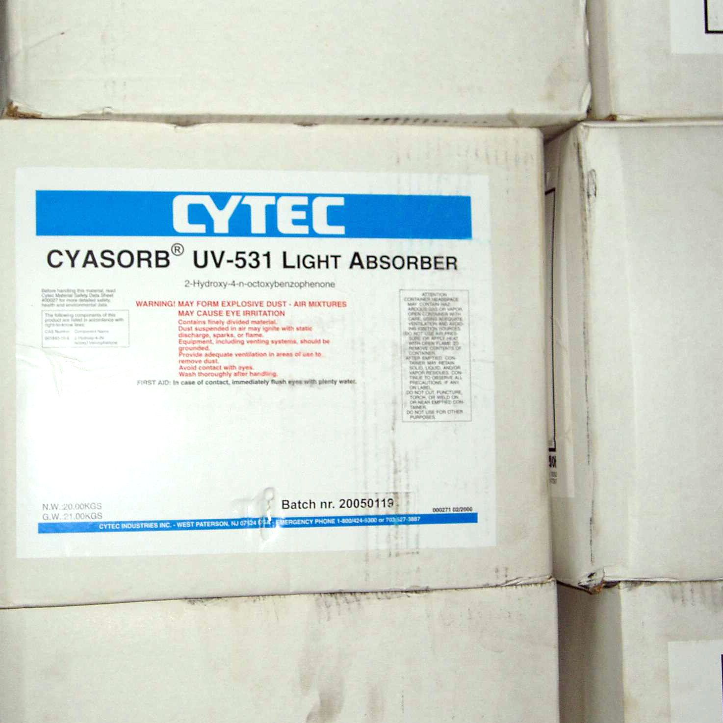 美国氰特CYTEC 原装紫外线吸收剂 片状 UV531(图)