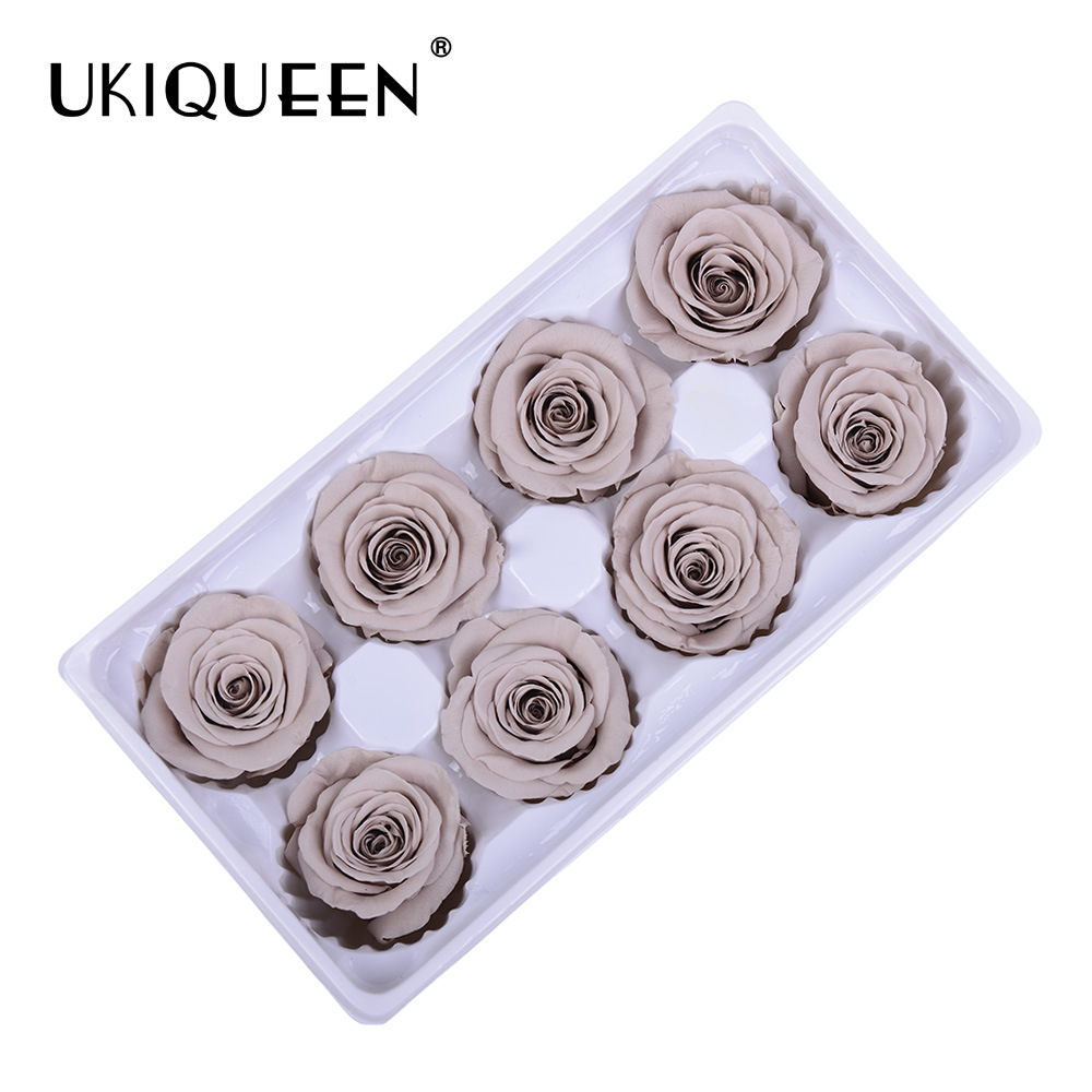 4-5cm Grado una flor eterna Rosa material Rosa flor cabeza Yunnan Kunming venta al por mayor tienda de flores proveedor