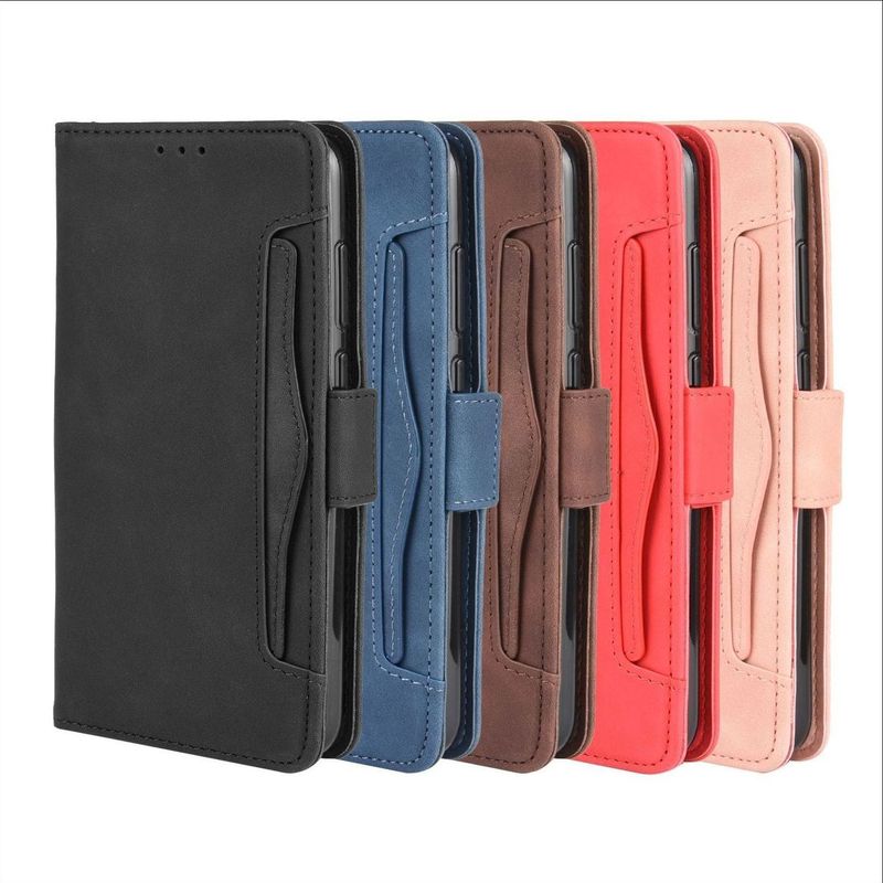 Suitable for T-Mobile Revvl 8/7 Pro/T Phone 3 Mobile Phone Leather Case with Multiple Card Slots and Flip Cover
