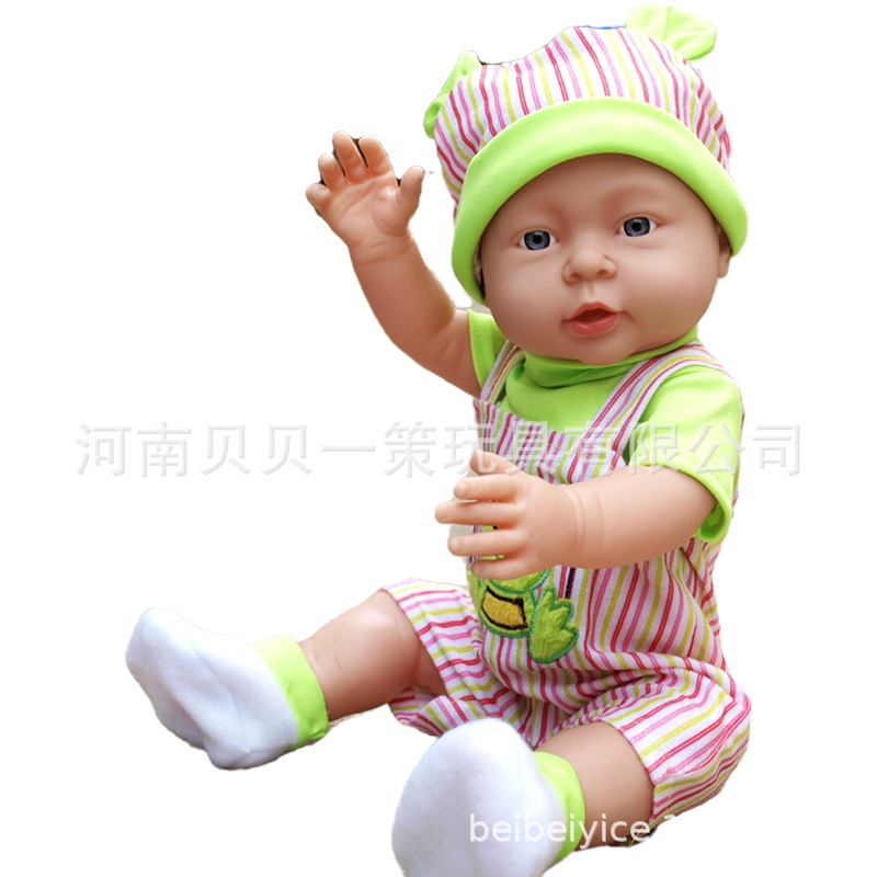 41cm muñeca limpieza yuesao kindergarten educación temprana simulación muñeca de goma suave juguete muñeca de vinilo