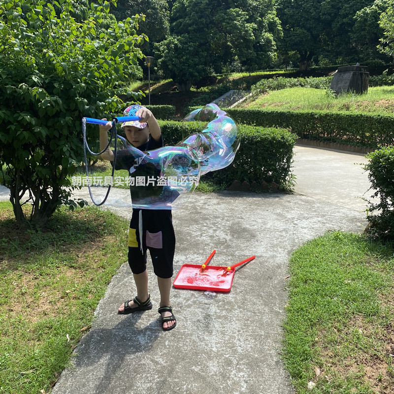 Cuerda de burbuja de doble Polo transfronteriza colorido anillo de burbuja grande escuela de niños actividad padre-hijo burbuja mágica mostrar accesorios de rendimiento