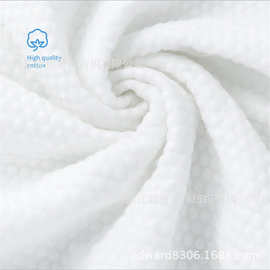 水刺无纺布珍珠点半交叉全白色粘胶涤纶PP木浆压纹印花纺粘非织布