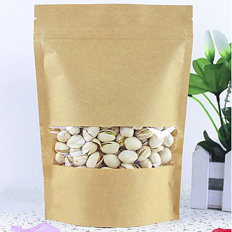 厂家直供牛皮纸袋 坚果礼品袋茶叶包装袋 通用食品袋花茶包装袋