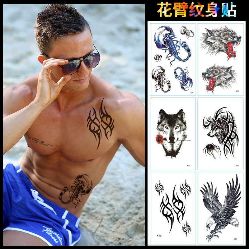 Tiktok Full Arm Tattoo Stickers Waterproof Long-Lasting Realistic Sweat-Proof Sexy Arm Tattoo Stickers for Men and Women Custom-Made