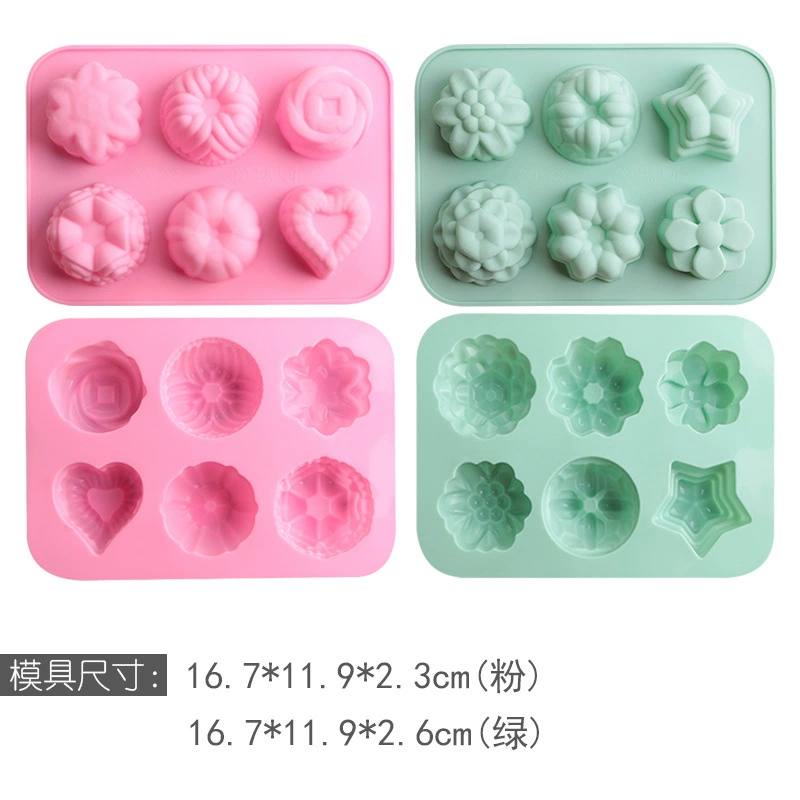 Geometric acrylic ice cubes contains rose, silicone mold, handmade