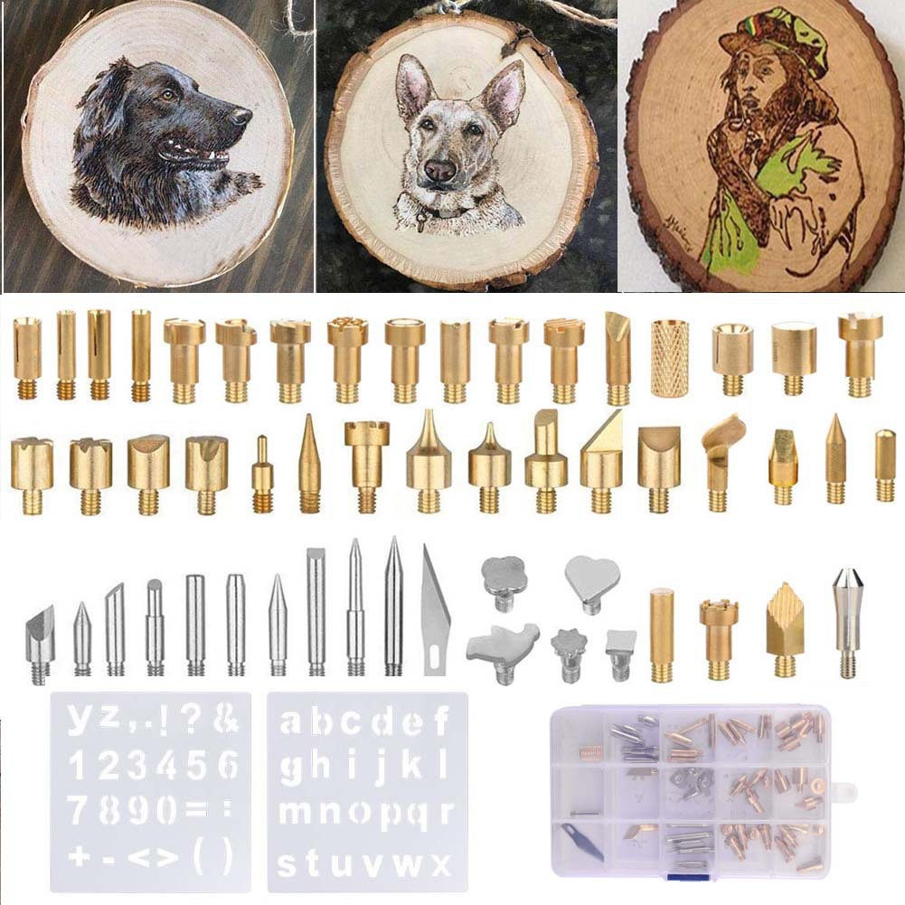 55件套雕刻头 烫花烙铁 雕刻烙铁头 烙画刀头烙画烙铁头 焊接工具