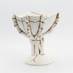 跨境新品骷髏手家居雜物收納托創意美式化妝品整理盒萬聖節禮品