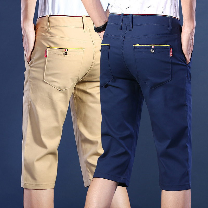 Shorts Men's Capri Pants Casual Loose Half Pants Summer Thin Seven-point Pants Trendy Men's Seven-point Outer Wear Pants