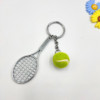 Metal tennis keychain, set, pendant, sports souvenir, Birthday gift