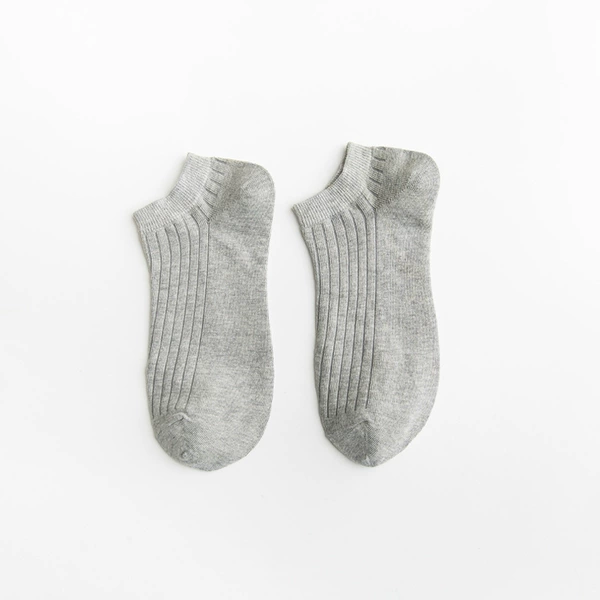 Men's short socks-light gray