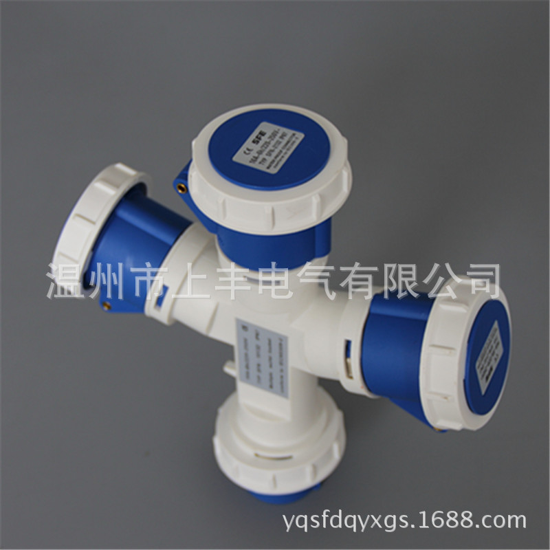 SFE温州上丰厂家直销 工业防水一分三插座IP67/3孔 SFN-10132