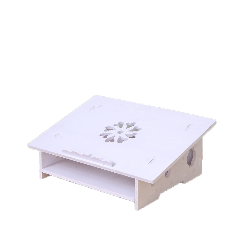 Fábrica al por mayor del hogar tablero de madera de plástico portátil soporte del monitor de la computadora de escritorio estante de almacenamiento