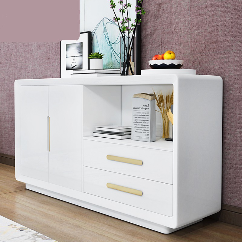 Suministro directo de fábrica aparador gabinete moderno minimalista blanco armario Luz de lujo restaurante cocina armario vino gabinete té gabinete