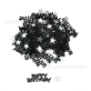 2#Birthday Black+Silver Pentagon