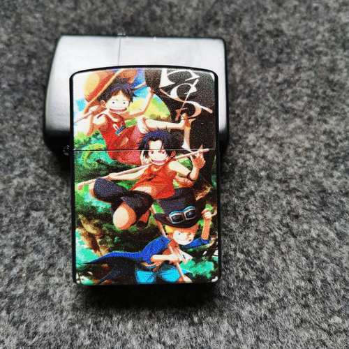 Street stall supply gift metal windproof kerosene lighter creative advertising cartoon kerosene lighter