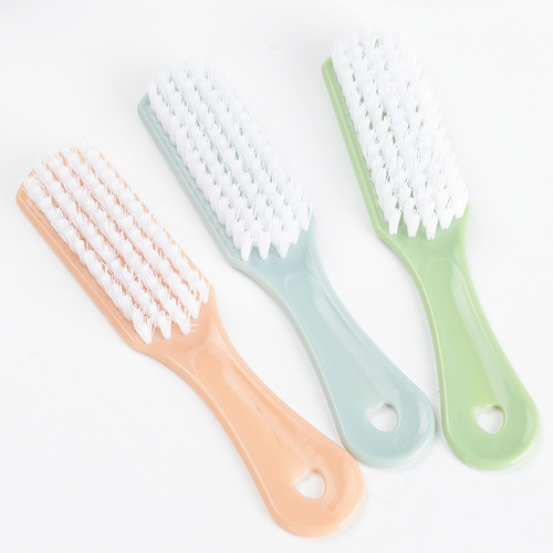 Shoe brush, household multi-functional decontamination brush, kitchen housework, hard-bristled cleaning brush, laundry brush, thick handle brush, bristle board brush