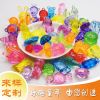 Toy with accessories, cartoon transparent jewelry, crystal, perfume, decorations, accessory, with gem