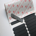 自粘黑色硅橡胶硅胶垫 密封垫片自粘椭圆长条硅胶垫  电子辅料垫