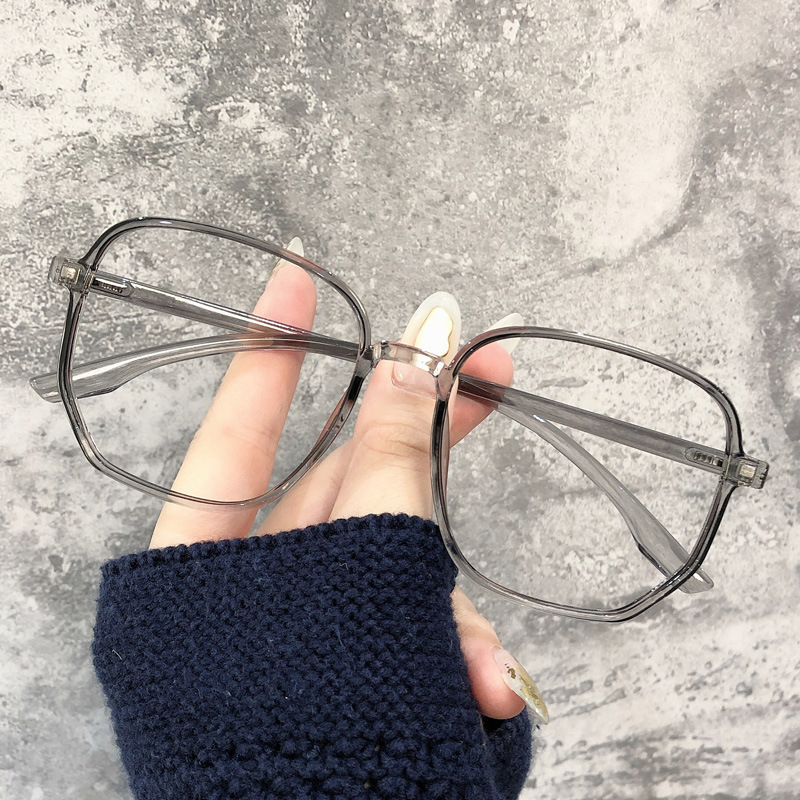 Korean version TR90 frame anti-blue light glasses women can match myopia glasses frame men's net red plain glasses wholesale