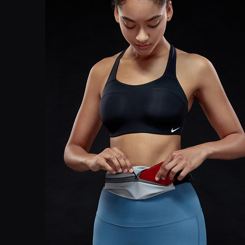 New sports running waist bag for men and women outdoor running equipment elastic waterproof reflective mobile phone bag close-fitting small waist bag