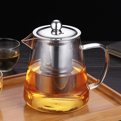 Home stainless steel inner pot filtered high borosilicate glass teapot tea separation glass pot large capacity cold and hot water pot