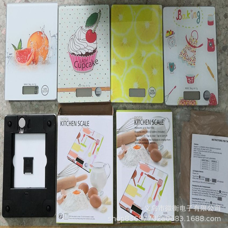 2019 nueva escala electrónica de horneado, escala de cocina, escala de cocina de frutas mixtas, escala de pastel 5kg / 1g