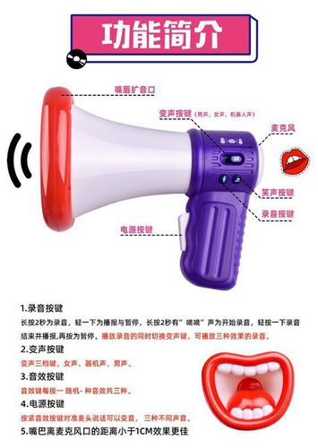 Toy Funny Laughter Voice Changer New and Unique Recording Amplifier Multifunctional Music Microphone Street Stall
