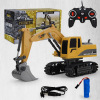 Electric wireless car, metal realistic excavator, minifigure, remote control