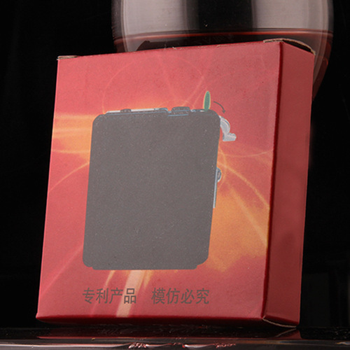 20-pack cigarette box automatic ejection cigarette with windproof inflatable lighter creative ultra-thin frosted cigarette box wholesale 618A