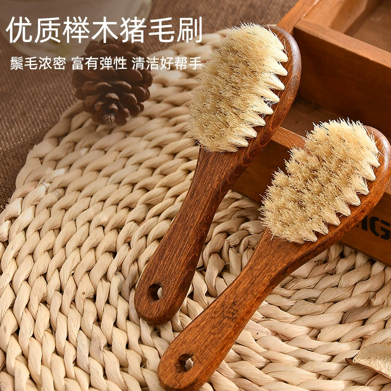 Прямая поставка с фабрики, щетка для удаления пыли, многоцелевая щетка для обуви, щетка для чистки из бука, удаление пыли из свиного волоса с ручкой, принадлежности для обуви