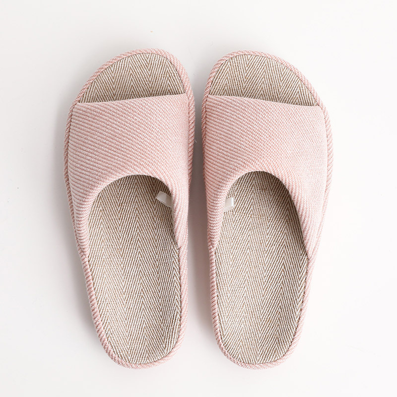 Kediyuan 2025 Japanese Style Spring and Summer Twill Home Indoor Household Men's and Women's Thick-Soled Couple's Four-Season Pelvic-Soled Slippers