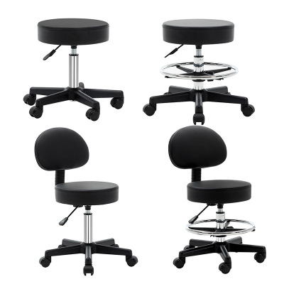 Reception bar chair backrest laboratory Assembly line Round stool Nail enhancement rotate Barber Chair Lifting cosmetology stool