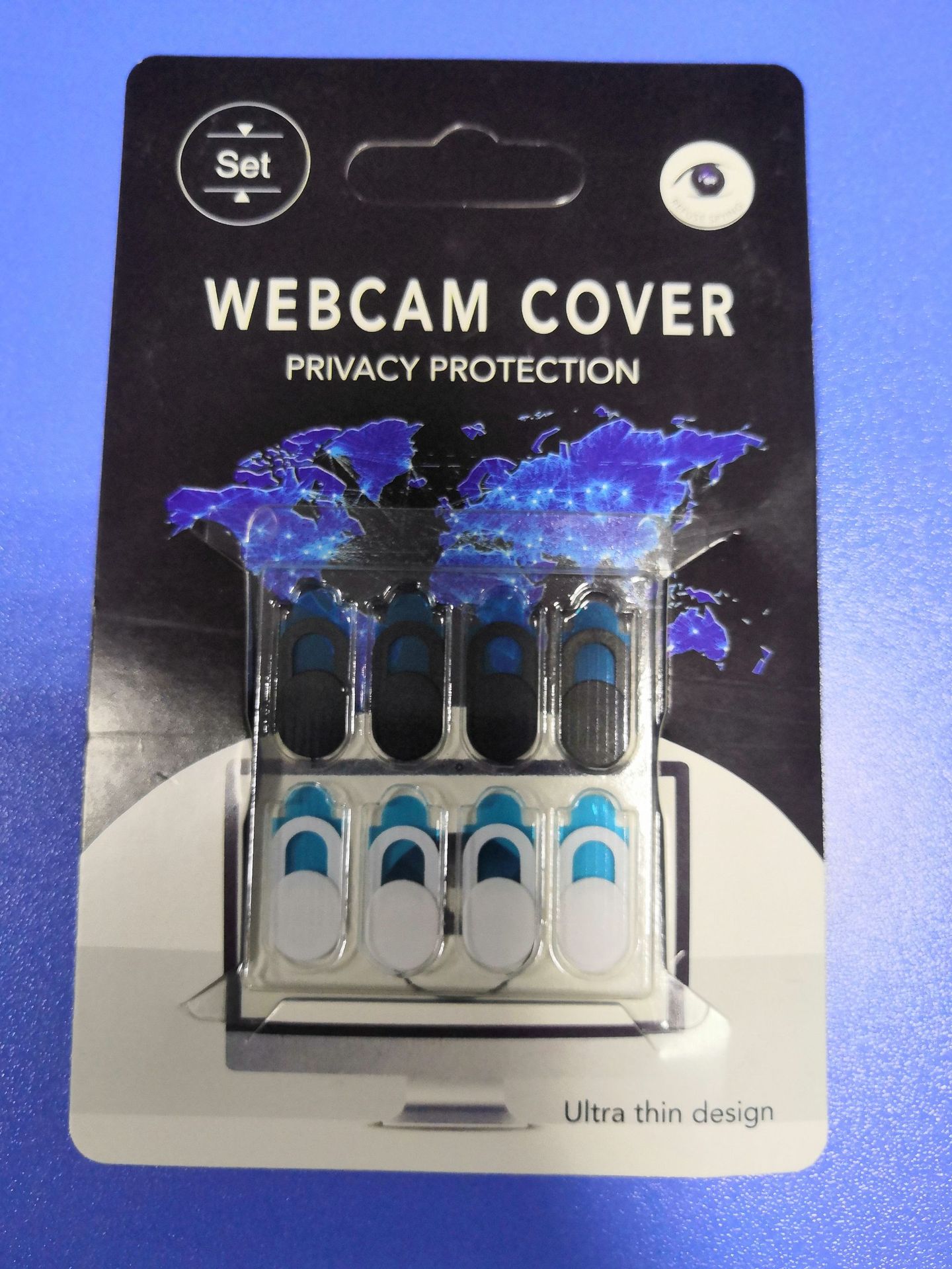 Cubrewebcam metálico para protección de privacidad en laptops