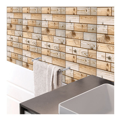 Carrelage mosaïque 3D transfrontalier à motif brique et pierre, anti-collision, pour l'embellissement et la rénovation de la maison_voghion.com
