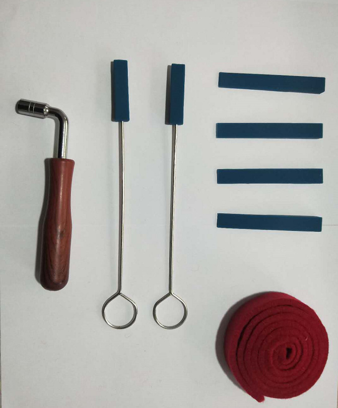Herramientas de afinación de piano de Venta caliente transfronteriza simple 6-piece set tuning stop tape tuning wholesale llave de afinación