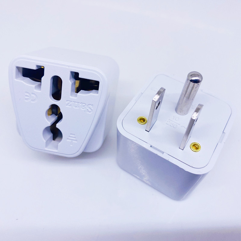 两扁一圆转换插头全铜充电头英规美规欧规德标日本加拿大转换器