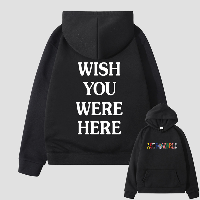 2023 Fall/Winter Men's Wear European and American Explosions Hoodie Cross-border Wear American Rapper Astroworld