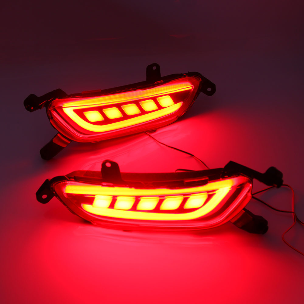 Aplicable a Mazda CX-3 especial LED parachoques trasero luz 14-17 CX3 parachoques trasero luz modificada luz de freno