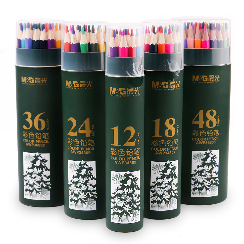 ブランド文房具色铅笔36色36802子供用カラーペン色铅スケッチ48色小学生絵笔セット