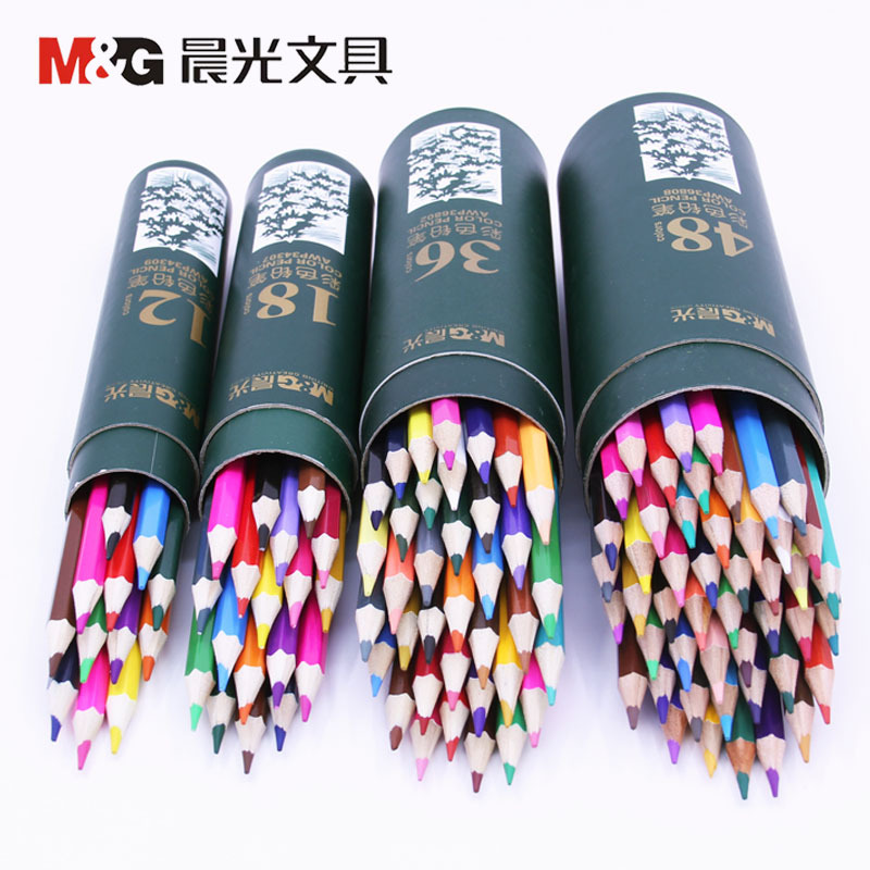 ブランド文房具色铅笔36色36802子供用カラーペン色铅スケッチ48色小学生絵笔セット