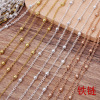 1 tie (90-95) 4mm beads Copper 3 Ribbon O-Body Chain (04901)